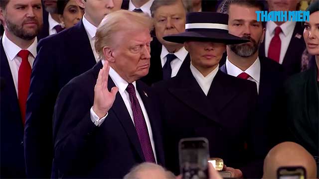 Ã”ng Trump tuyÃªn thá»‡ nháº­m chá»©c tá»•ng thá»‘ng Má»¹, há»©a háº¹n thá»i Ä‘áº¡i "hoÃ ng kim"